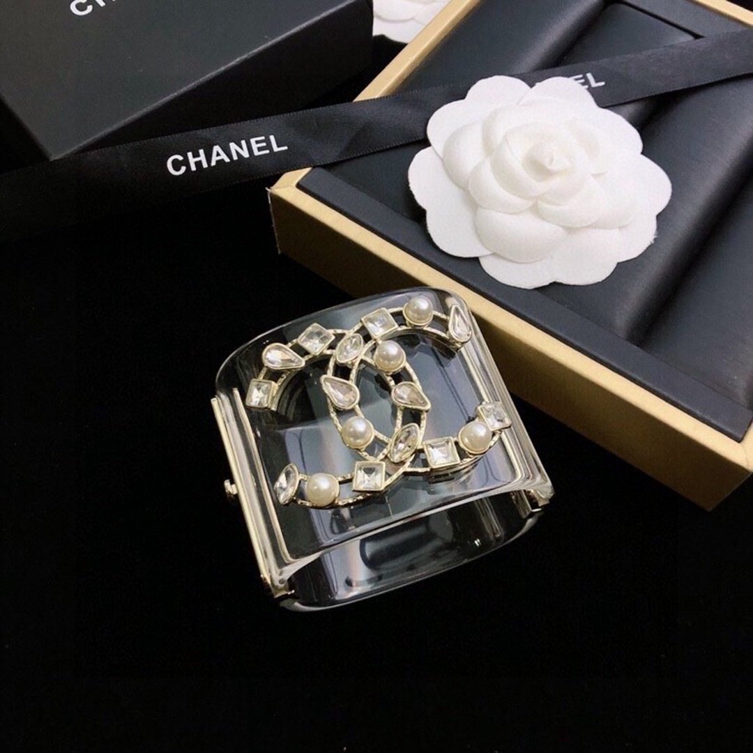 CHANEL新款透明logo手鐲 頂級原單一比一