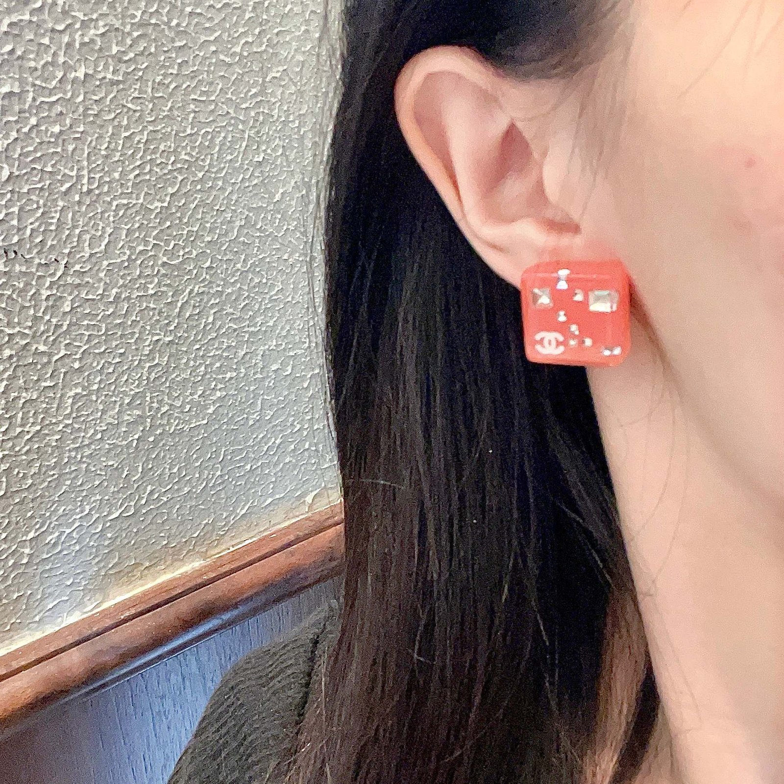 CHANEL香奈兒頂級原單雙C耳釘女款耳環 非常顯氣質
