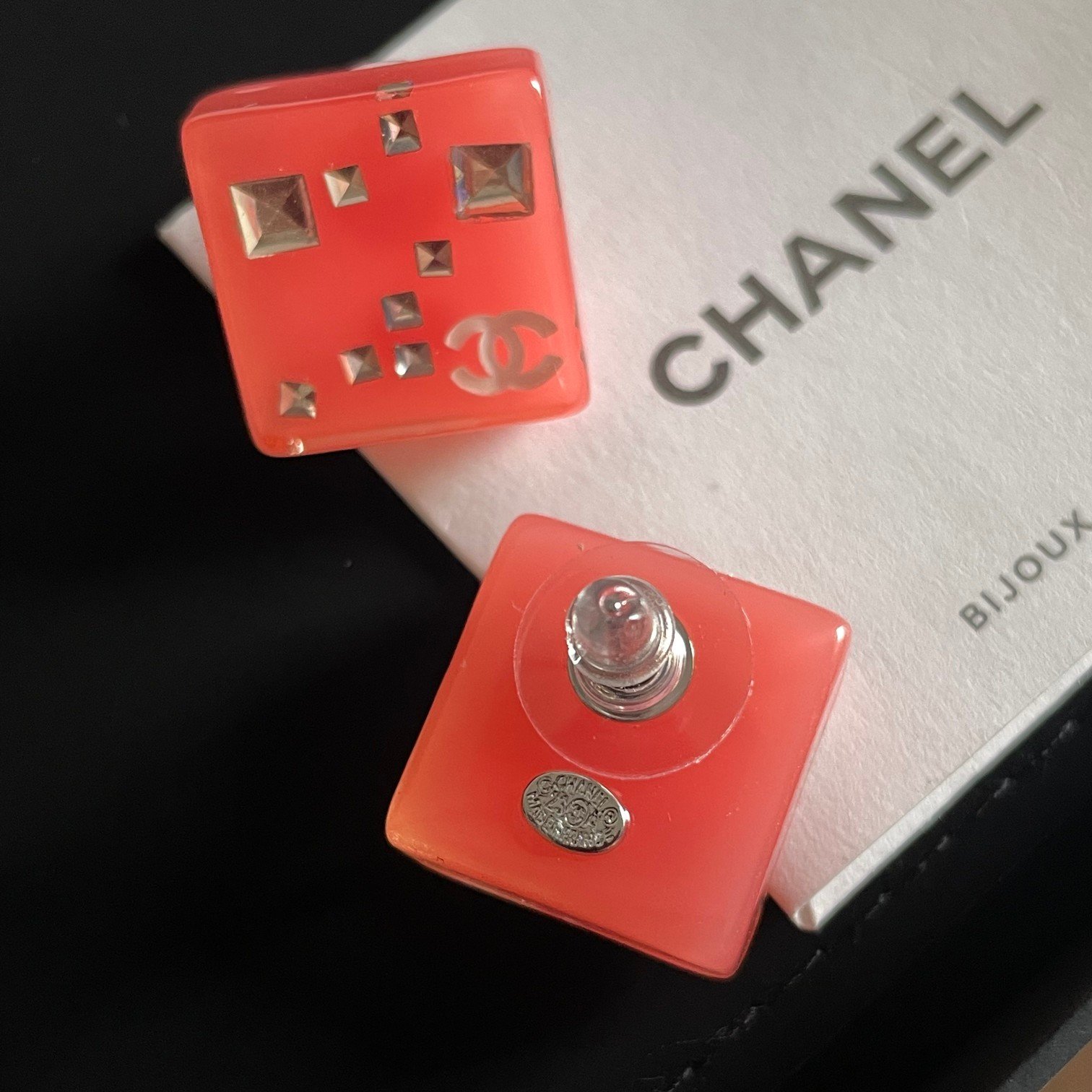 CHANEL香奈兒頂級原單雙C耳釘女款耳環 非常顯氣質