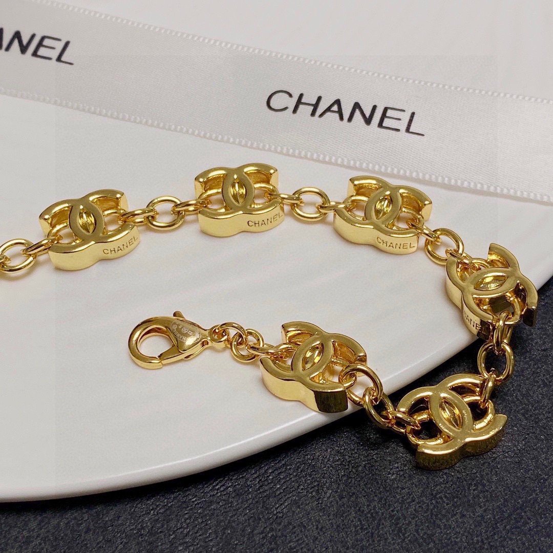 高仿CHANEL雙C中古銅色粗項鏈專櫃同步