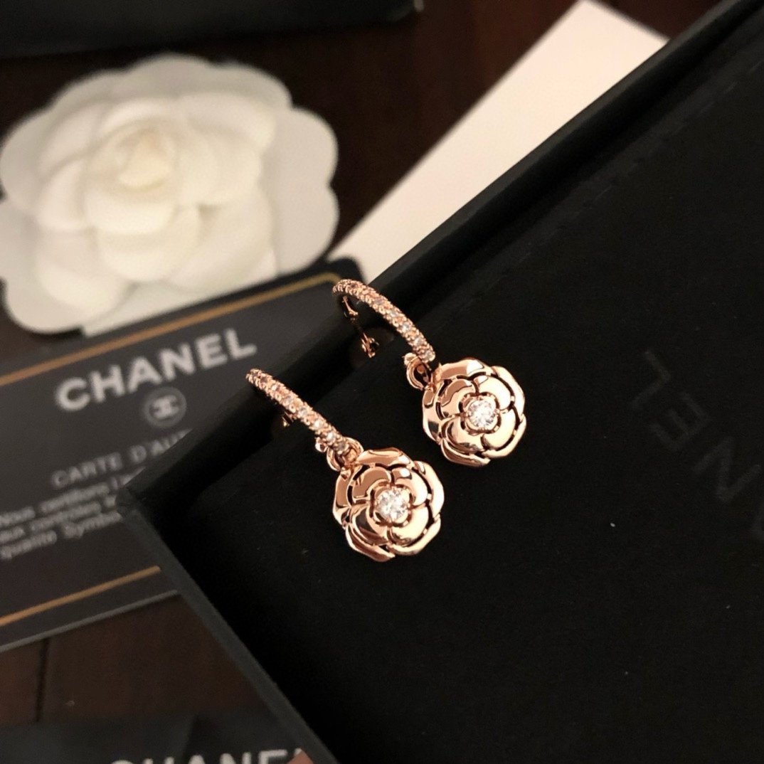 精工版本高仿CHANEL新款耳釘電鍍耳環