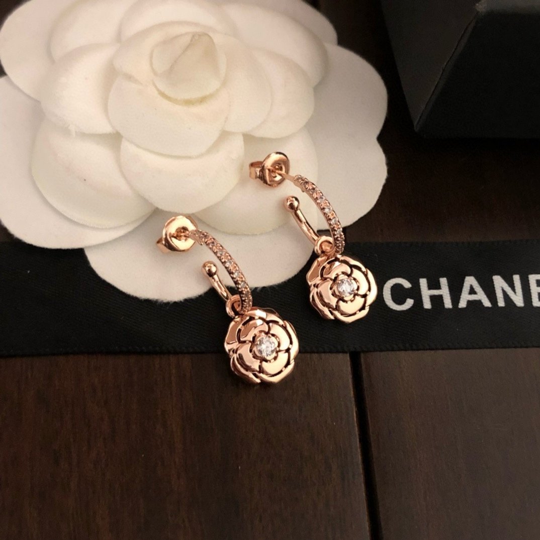 精工版本高仿CHANEL新款耳釘電鍍耳環