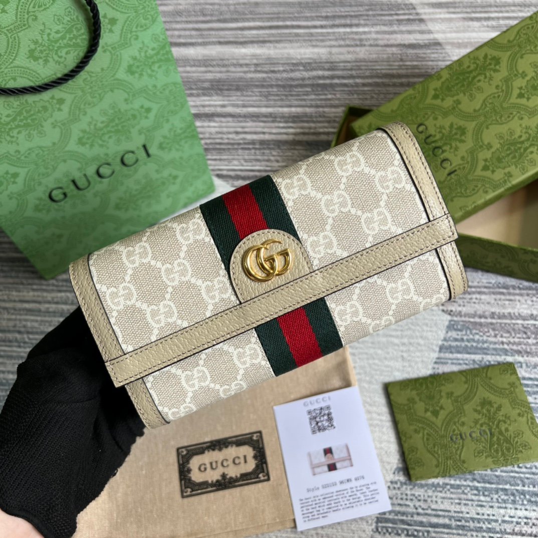 Ophidia系列頂級復刻一比一製作Gucci手拿包錢包男女款