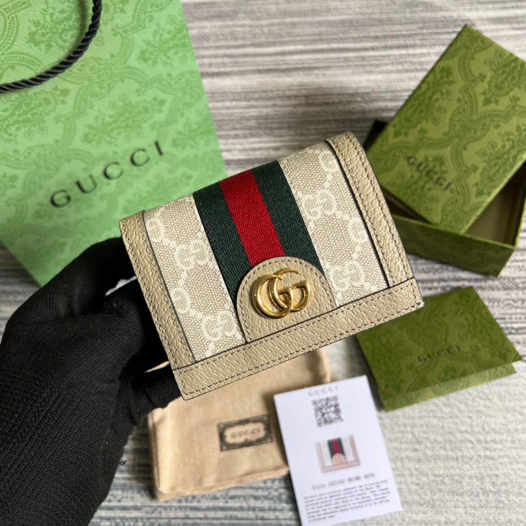 1955 Horsebit Bag 頂級原單Gucci滿滿的復古感卡包錢包高仿